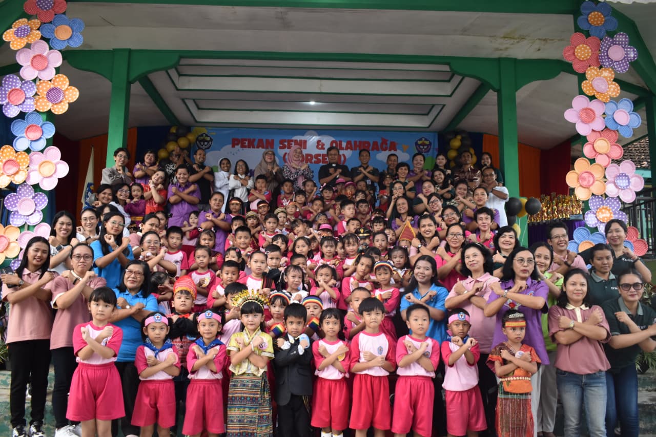 PORSENI TK XAVERIUS SE-LAMPUNG: “Bertumbuh dalam Kasih, Berkarya dengan Gembira”